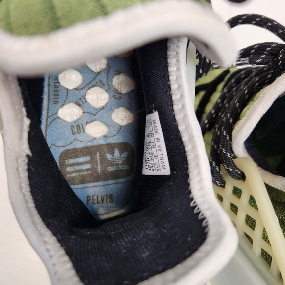 Adidas NMD Human Race X BBC Ice Cream X Pharrell Running Dog Mens 9.5 Green Shoe Adidas NMD Human Race X BBC Ice Cream X Pharrell Running Dog Mens 9.5 Green Shoe